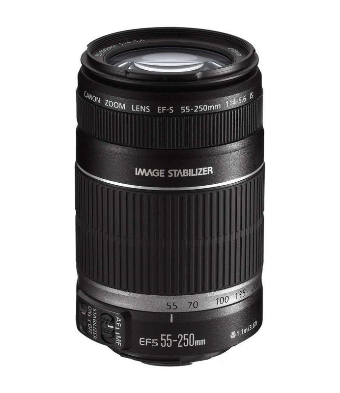 【C5822】Canon EF-S 55-250mm F4-5.6 IS STM Lente Canon EF-S 55-250mm f/4-5.6 IS STM - Lentes - Magazine